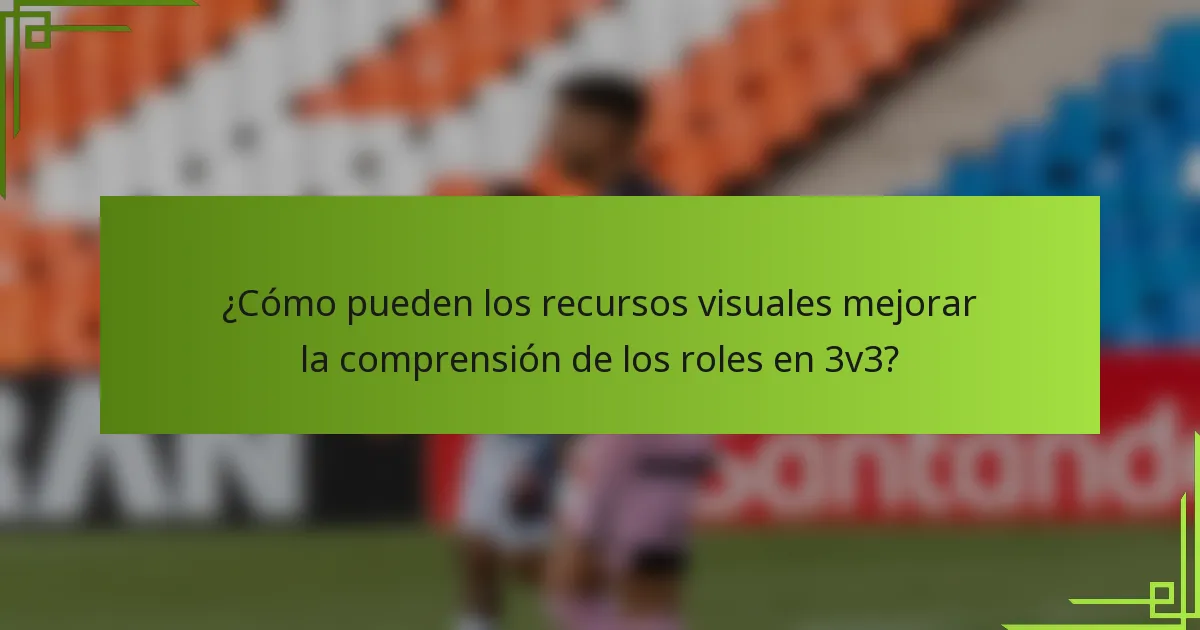 ¿Cómo pueden los recursos visuales mejorar la comprensión de los roles en 3v3?