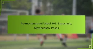 Formaciones de Fútbol 3V3: Espaciado, Movimiento, Pases
