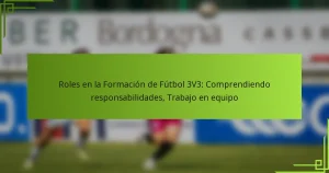 Roles en la Formación de Fútbol 3V3: Comprendiendo responsabilidades, Trabajo en equipo